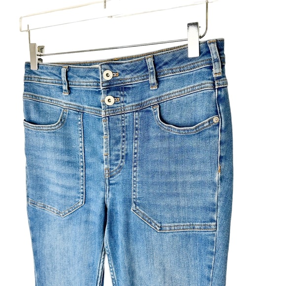 Anthropologie Pilcro and the Letterpress High Rise Cropped Jeans Zipper Hem 27 - Picture 3 of 9